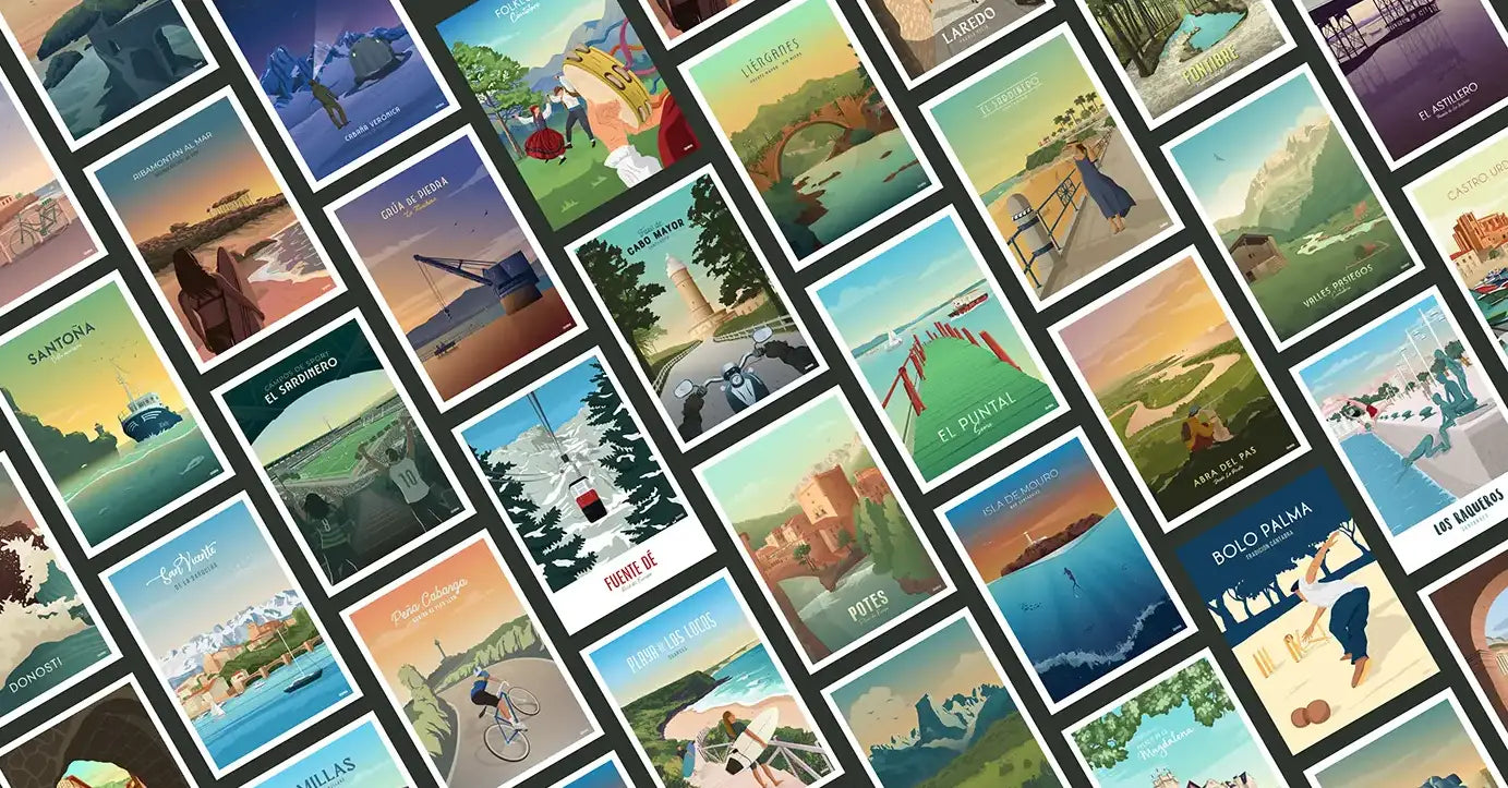 Láminas y Travel Posters de Quima Studio
