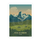 Lámina del Urriellu Naranco de Bulnes Picos de Europa Poster Asturias