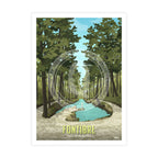 Lámina de Fontibre nacimiento del Ebro Cantabria Poster