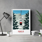 Lámina de Fuente Dé Picos de Europa Poster Cantabria