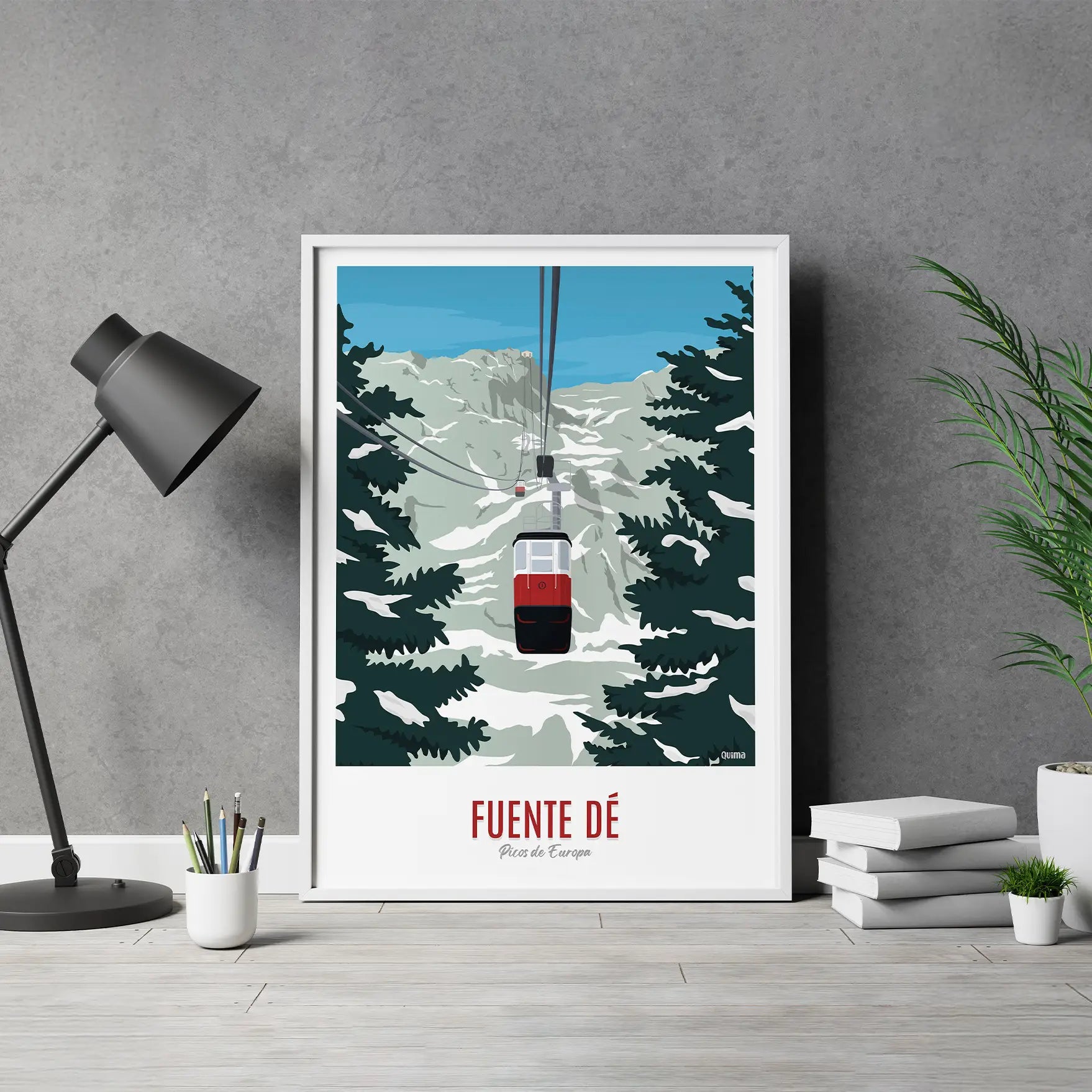 Lámina de Fuente Dé Picos de Europa Poster Cantabria