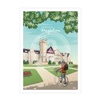 Lámina del Palacio de la Magdalena Santander Travel Poster