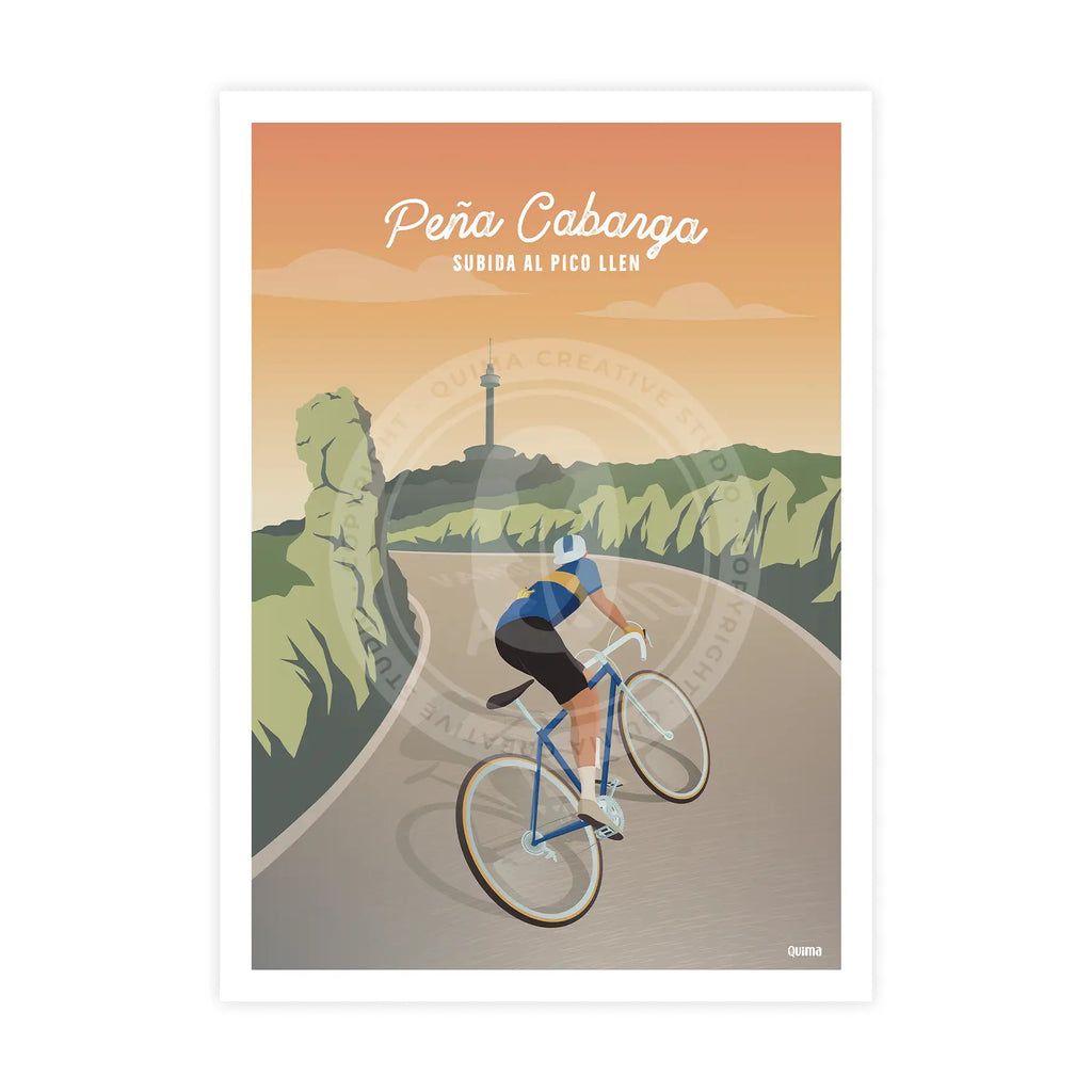 Lámina de Peña Cabarga Ciclismo Poster