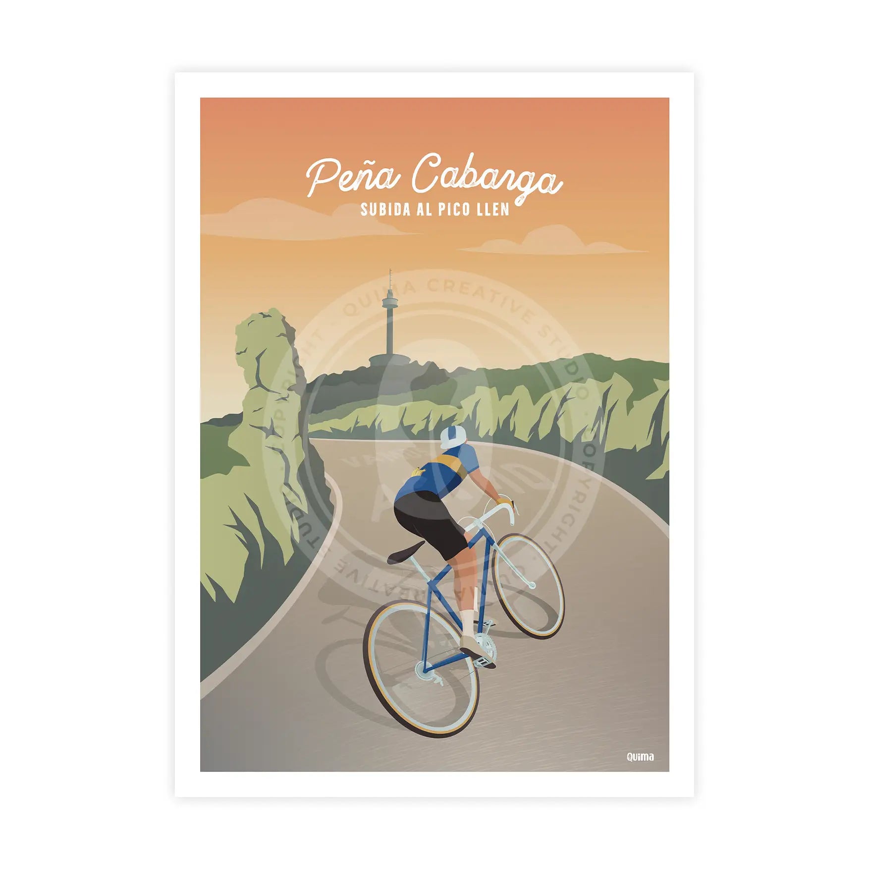 Lámina de Peña Cabarga Ciclismo Poster
