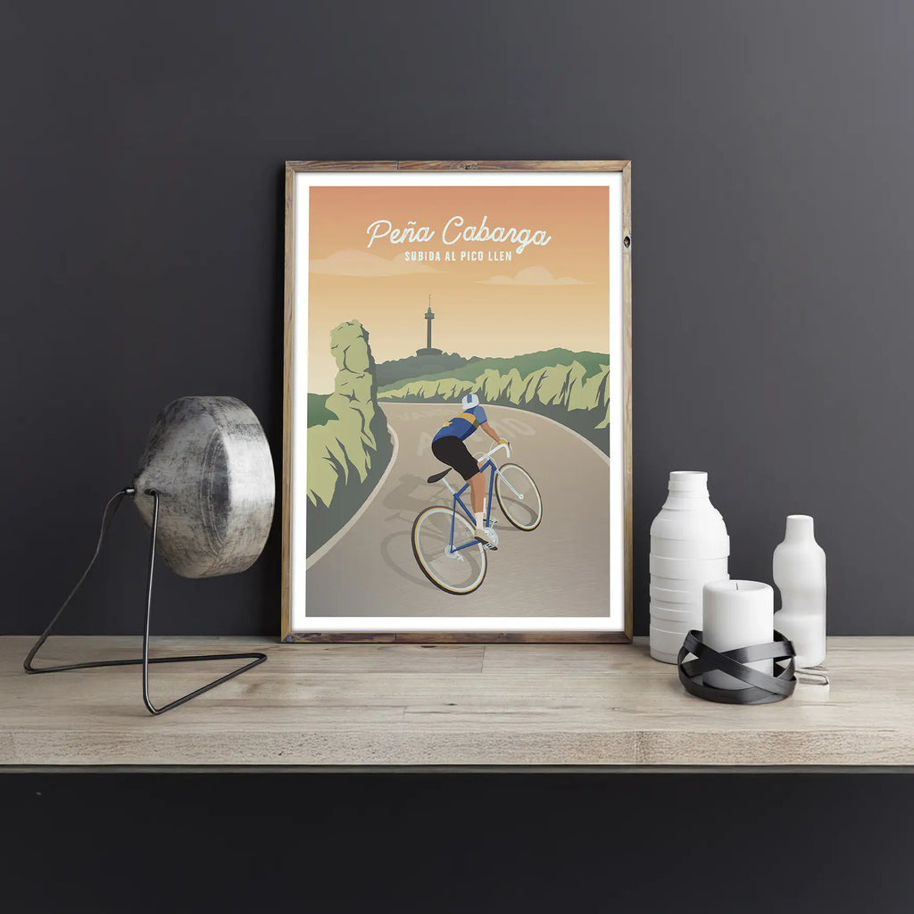 Lámina Peña Cabarga Poster Ciclismo 