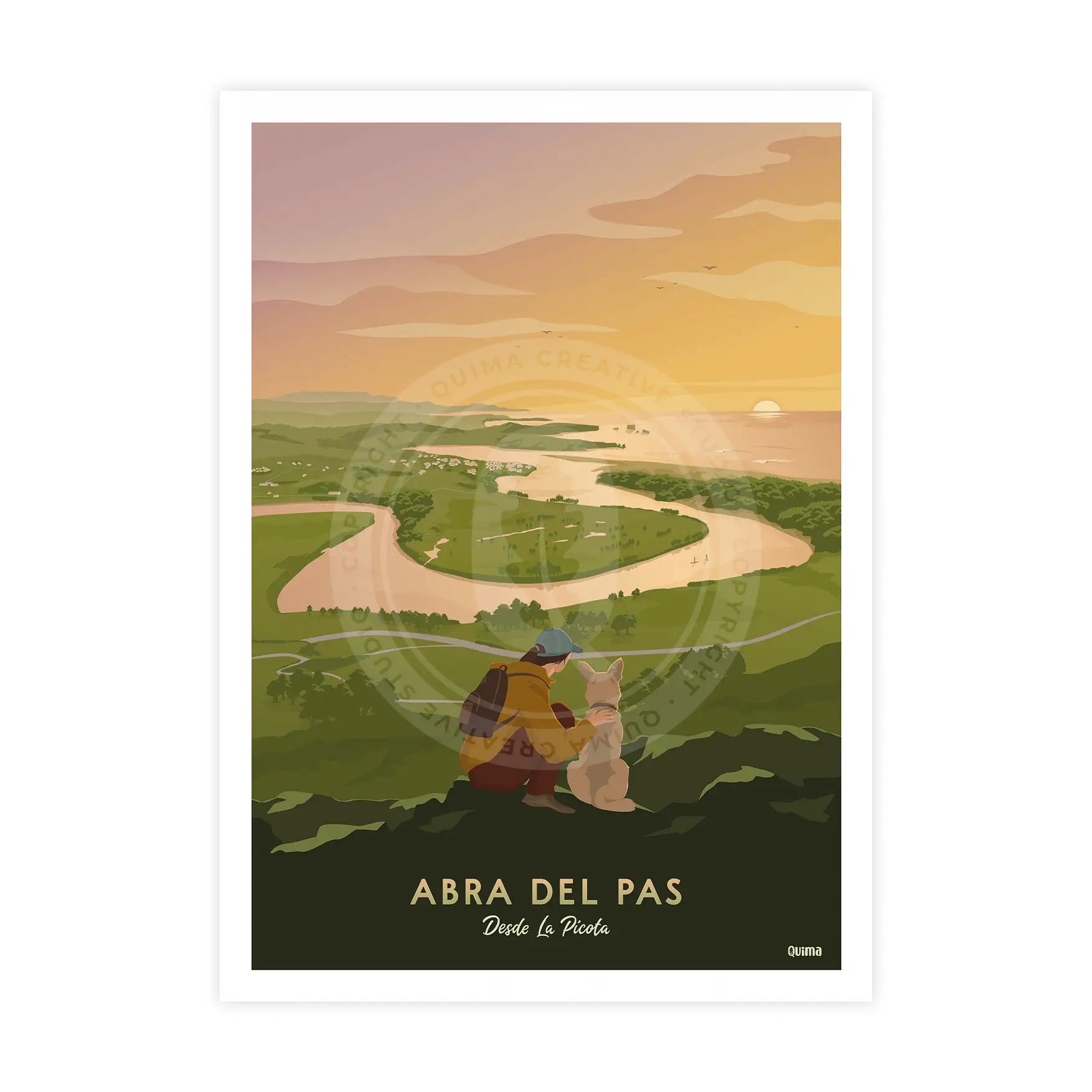 Lámina del Abra del Pas La Picota Liencres Poster Cantabria
