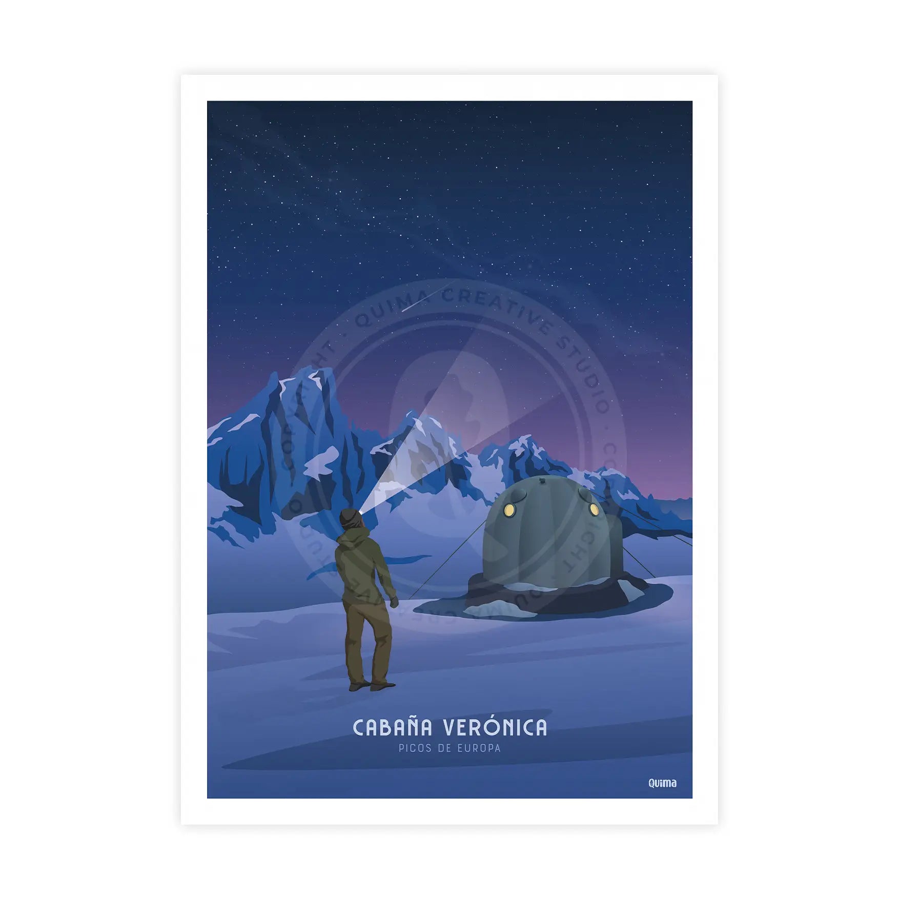 Lámina Cabaña Verónica Picos de Europa