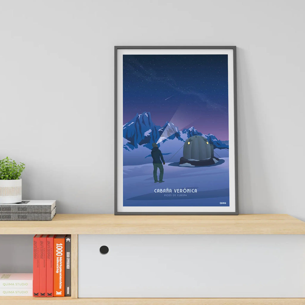 Lámina Cabaña Verónica Picos de Europa Poster