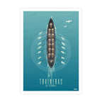 Lámina de Traineras del Cantábrico Poster