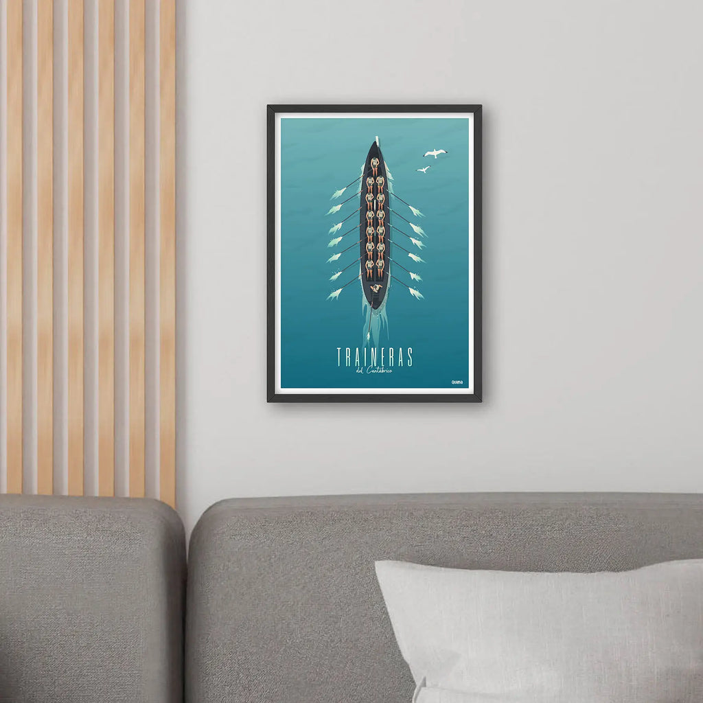 Lámina Traineras del Cantábrico