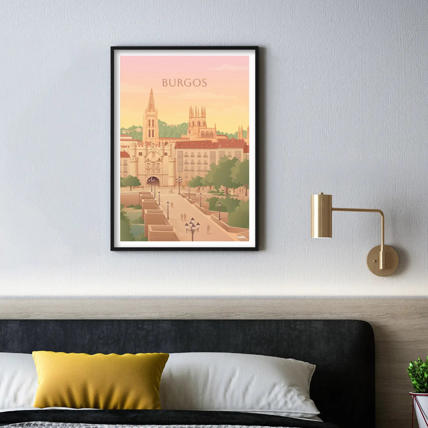 Lámina Burgos Travel Poster
