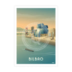 Lámina Bilbao Euskadi Travel Poster Guggenheim País Vasco