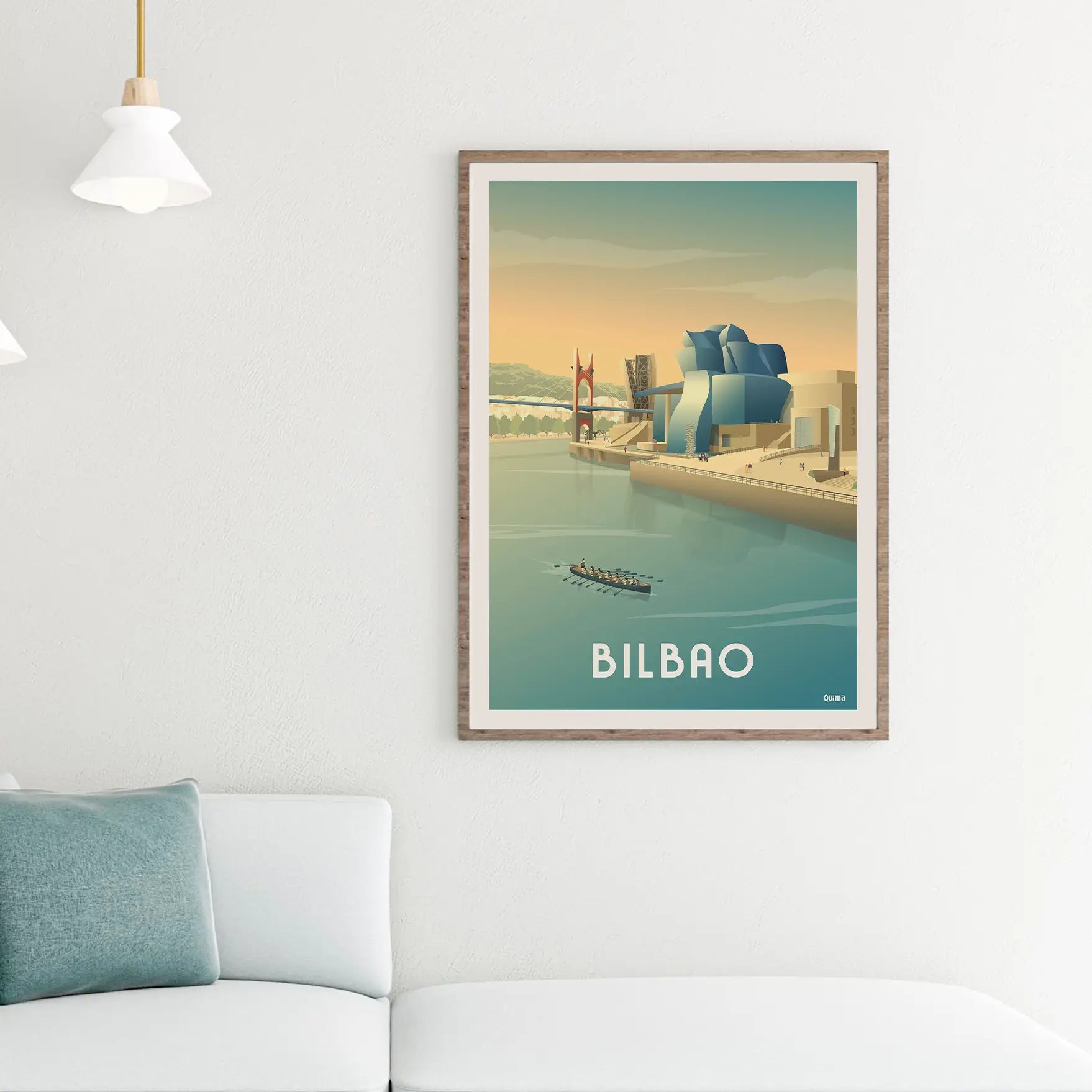 Lámina Bilbao Guggenheim Euskadi Travel Poster País Vasco