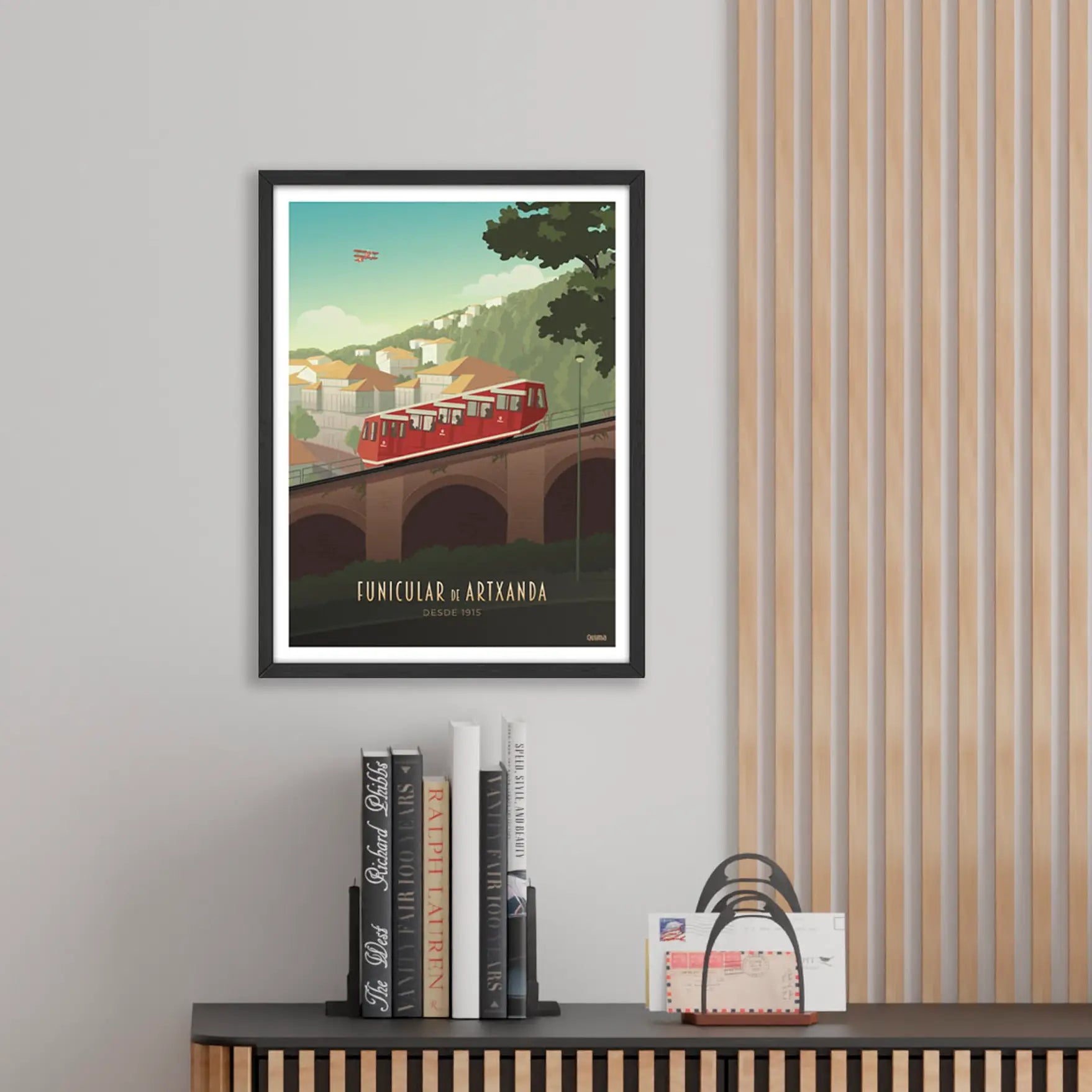 Lámina de Funicular de Artxanda Bilbao Poster