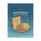 Lámina Anchoas del Cantábrico Poster Gastronomía