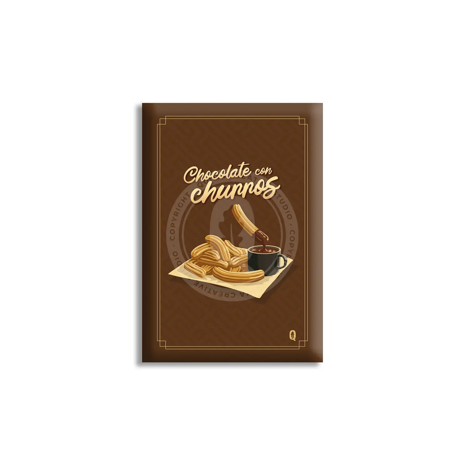 Imán Chocolate con churros
