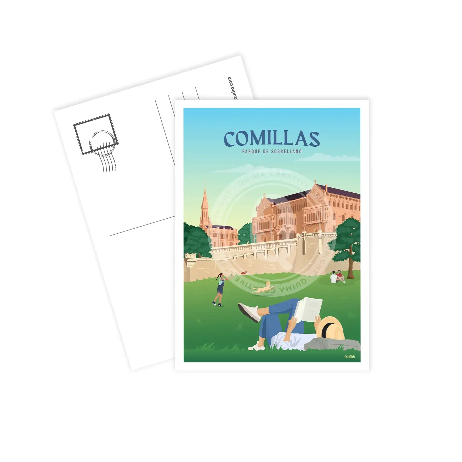 Postal de Comillas Cantabria