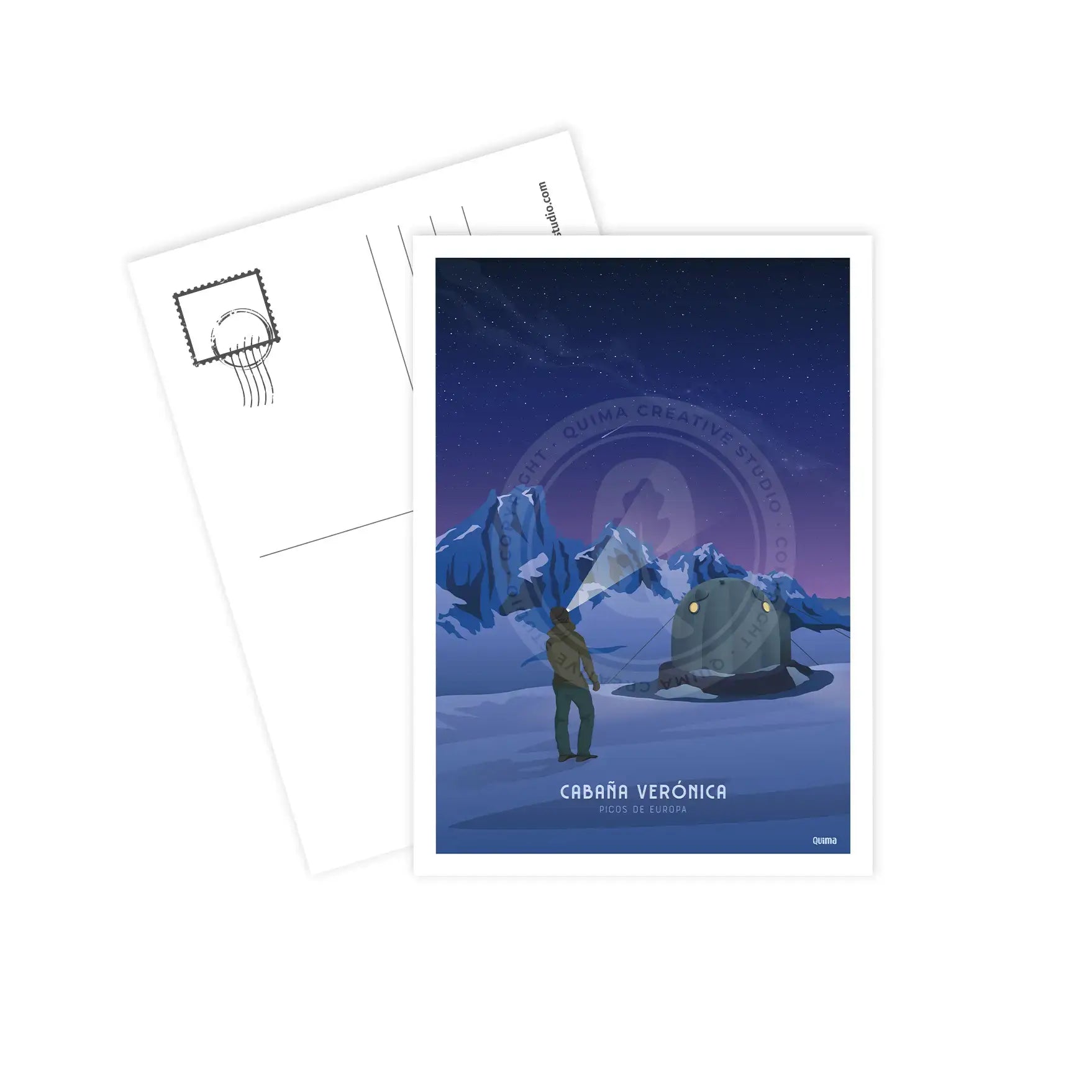Postal Cabaña Verónica Picos de Europa