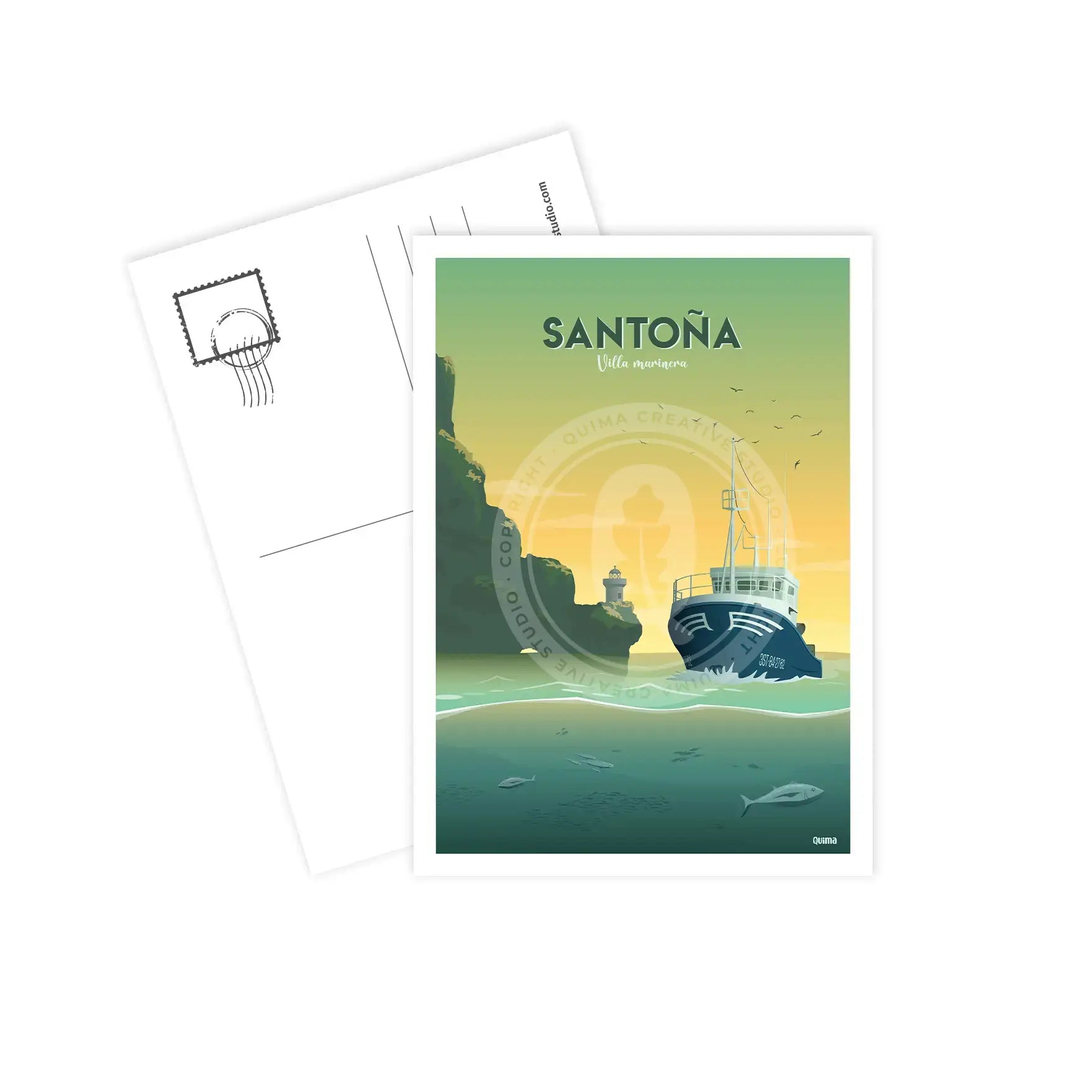 Postal de Santoña Cantabria