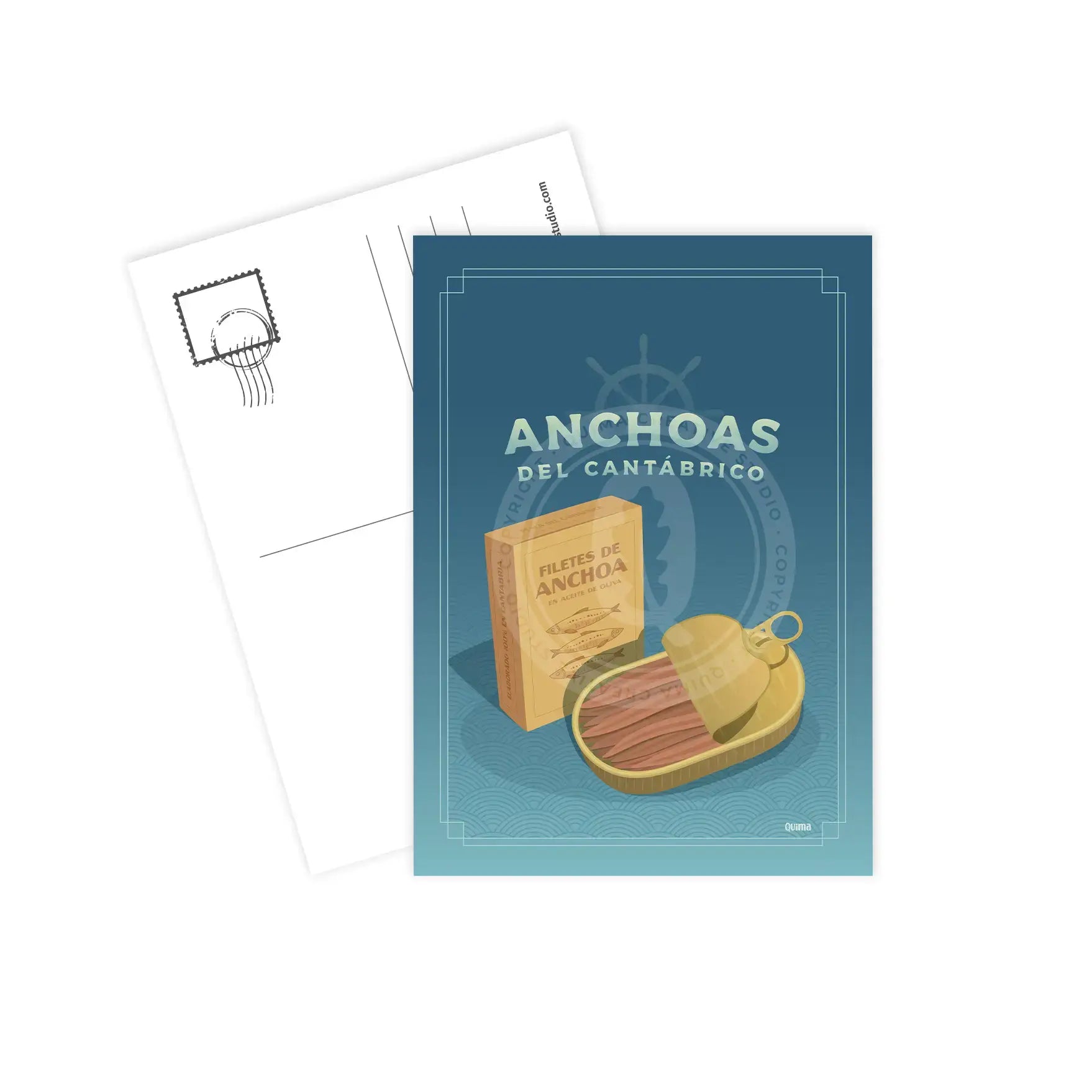 Postal Anchoas del Cantábrico