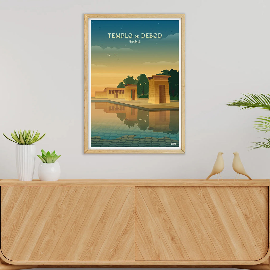 Lámina Templo de Debod