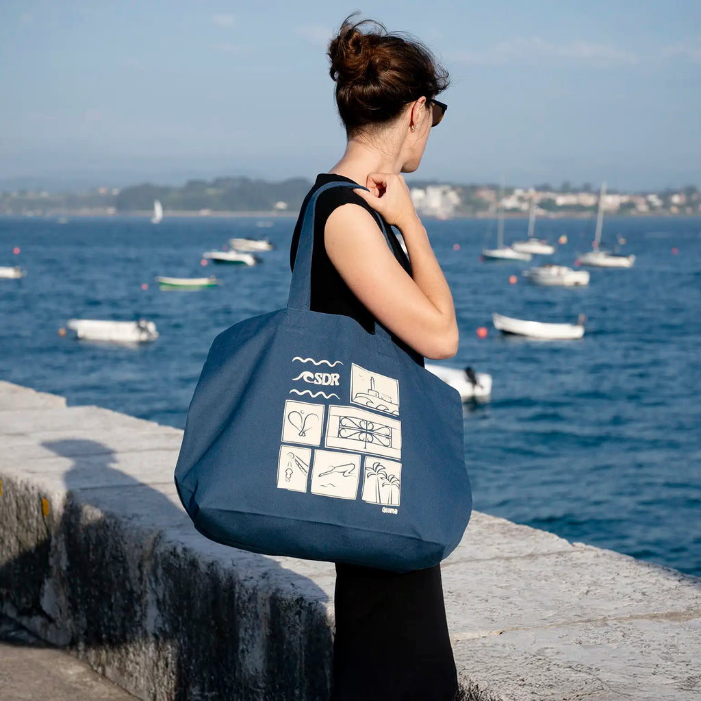 Bolsa de playa azul SDR