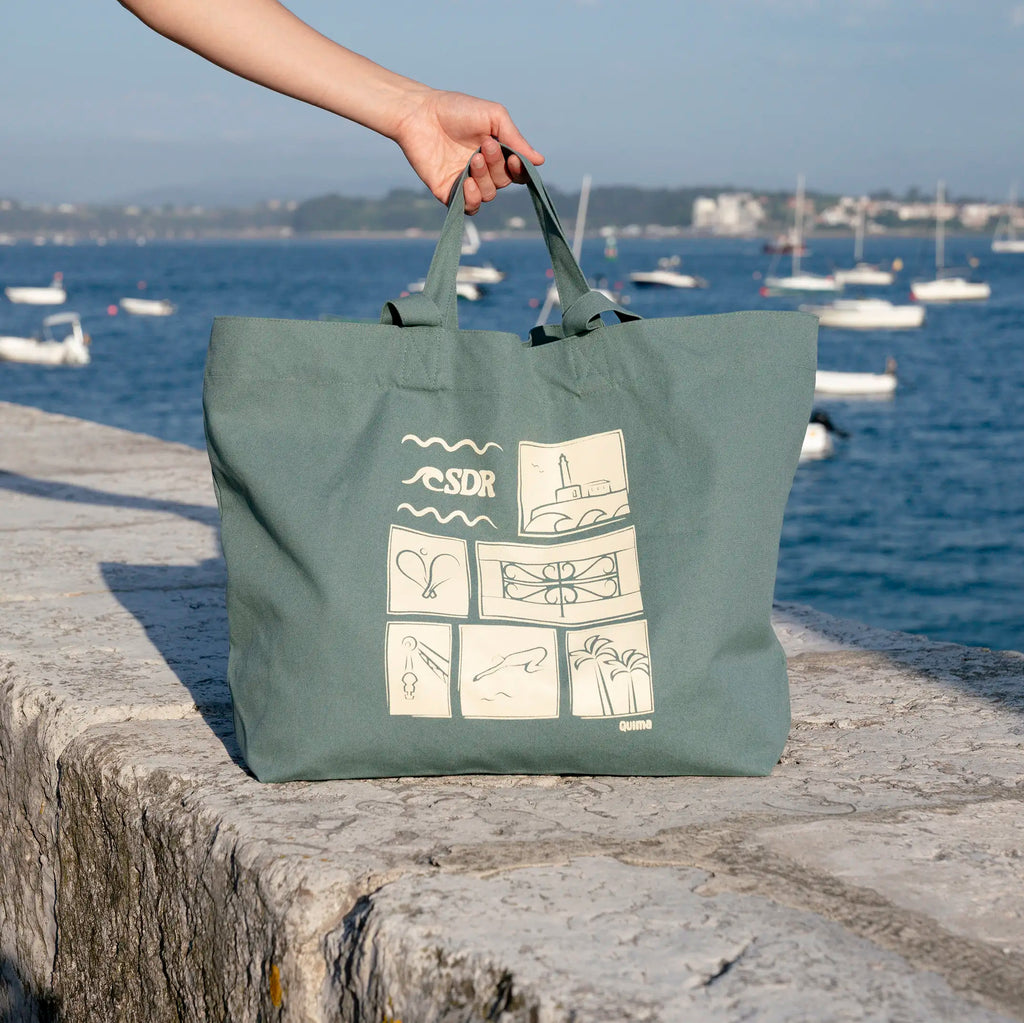 Bolsa de playa verde SDR