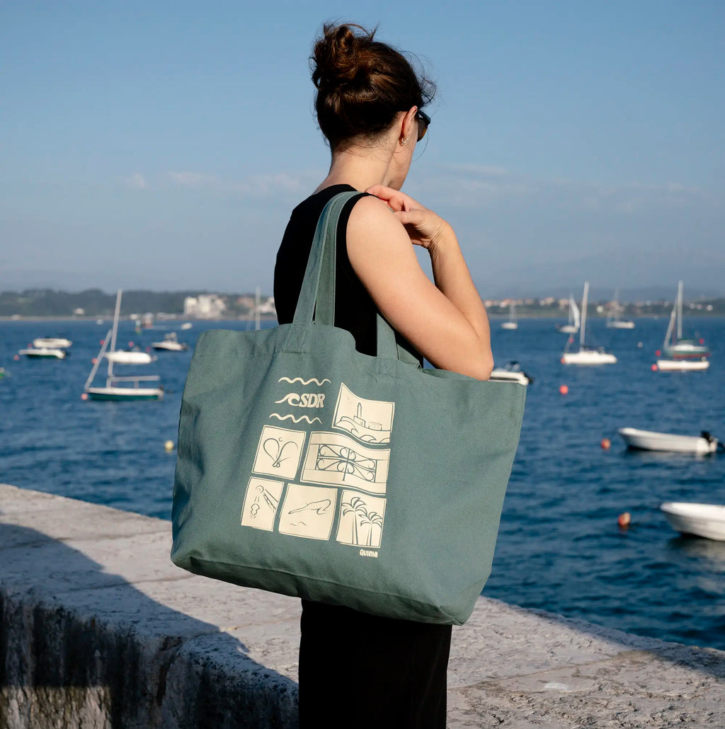 Bolsa de playa verde SDR