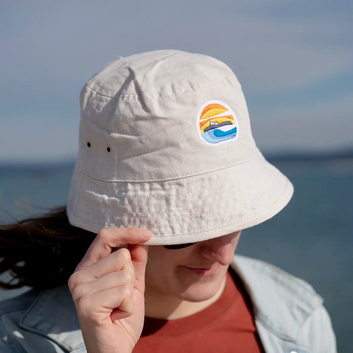 Bucket Hat Beige Parche Isla de Mouro