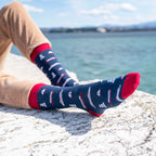 Calcetines estampados barcos y faros Santander