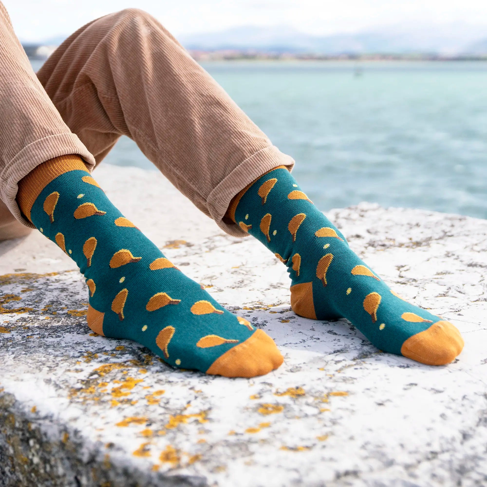 Calcetines estampados de palas cántabras