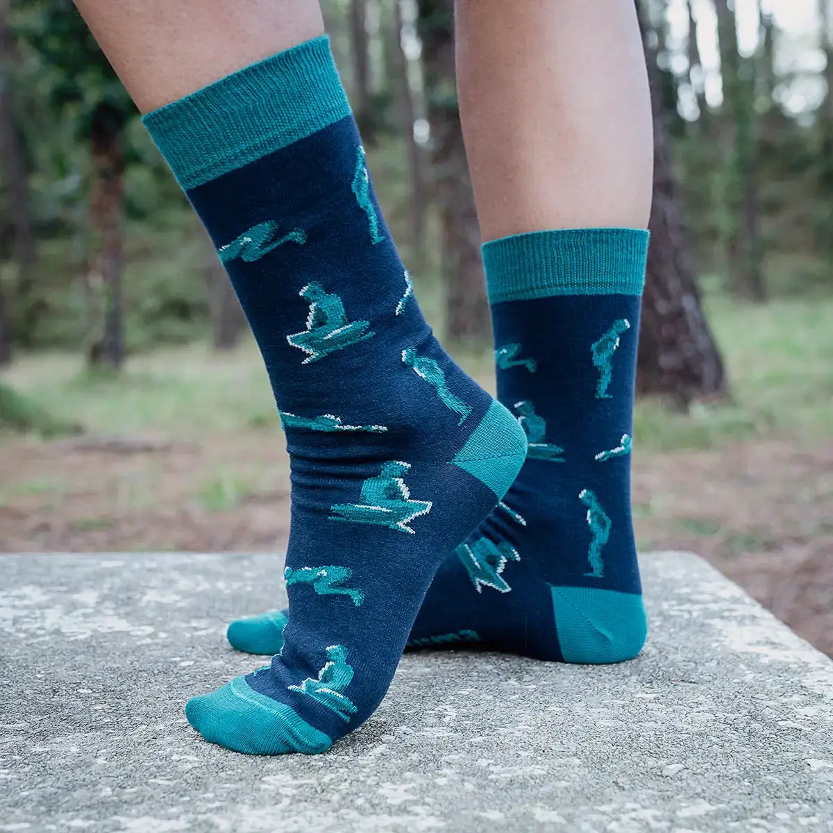 Calcetines estampados de los raqueros Santander