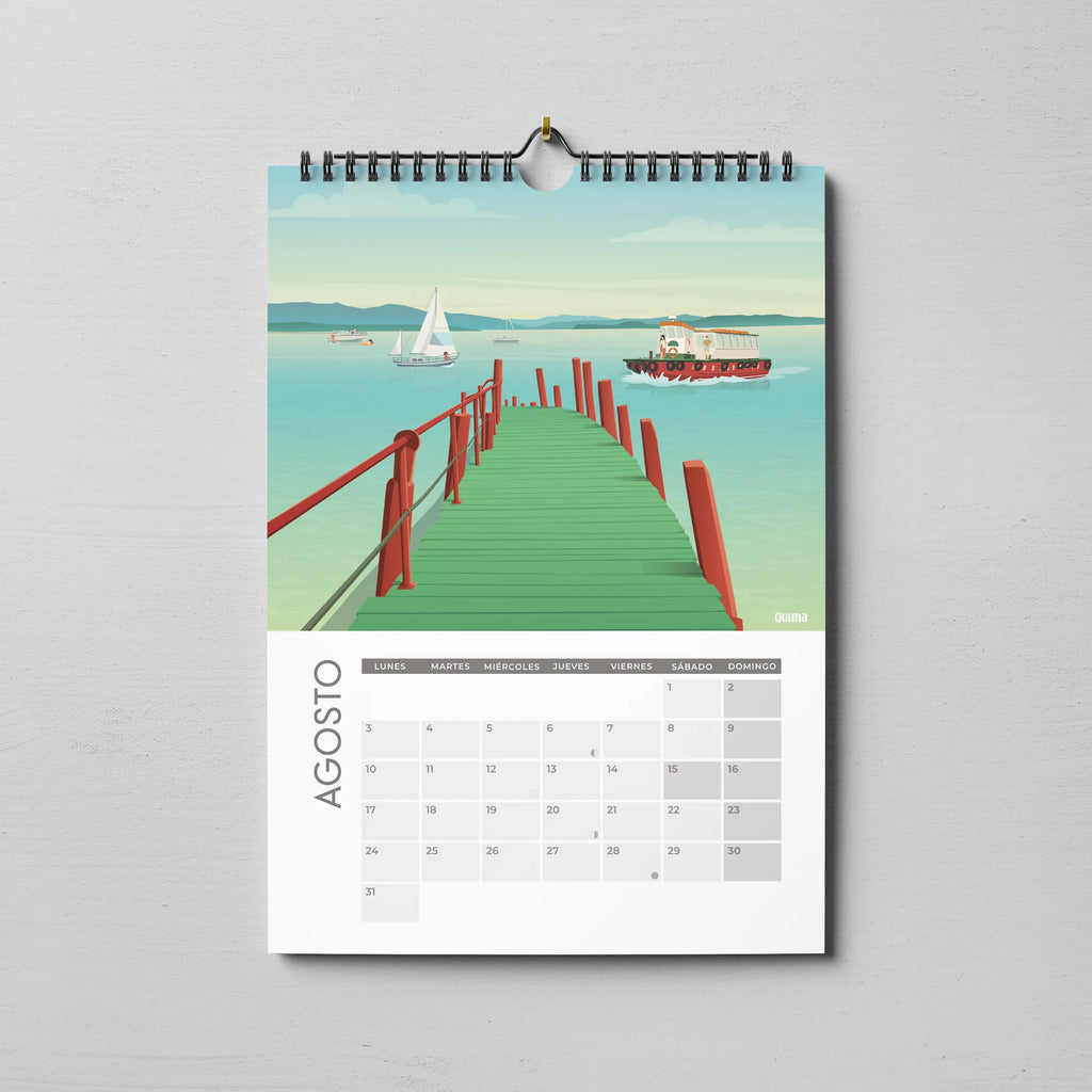 Calendario 2026 Bahía de Santander agosto