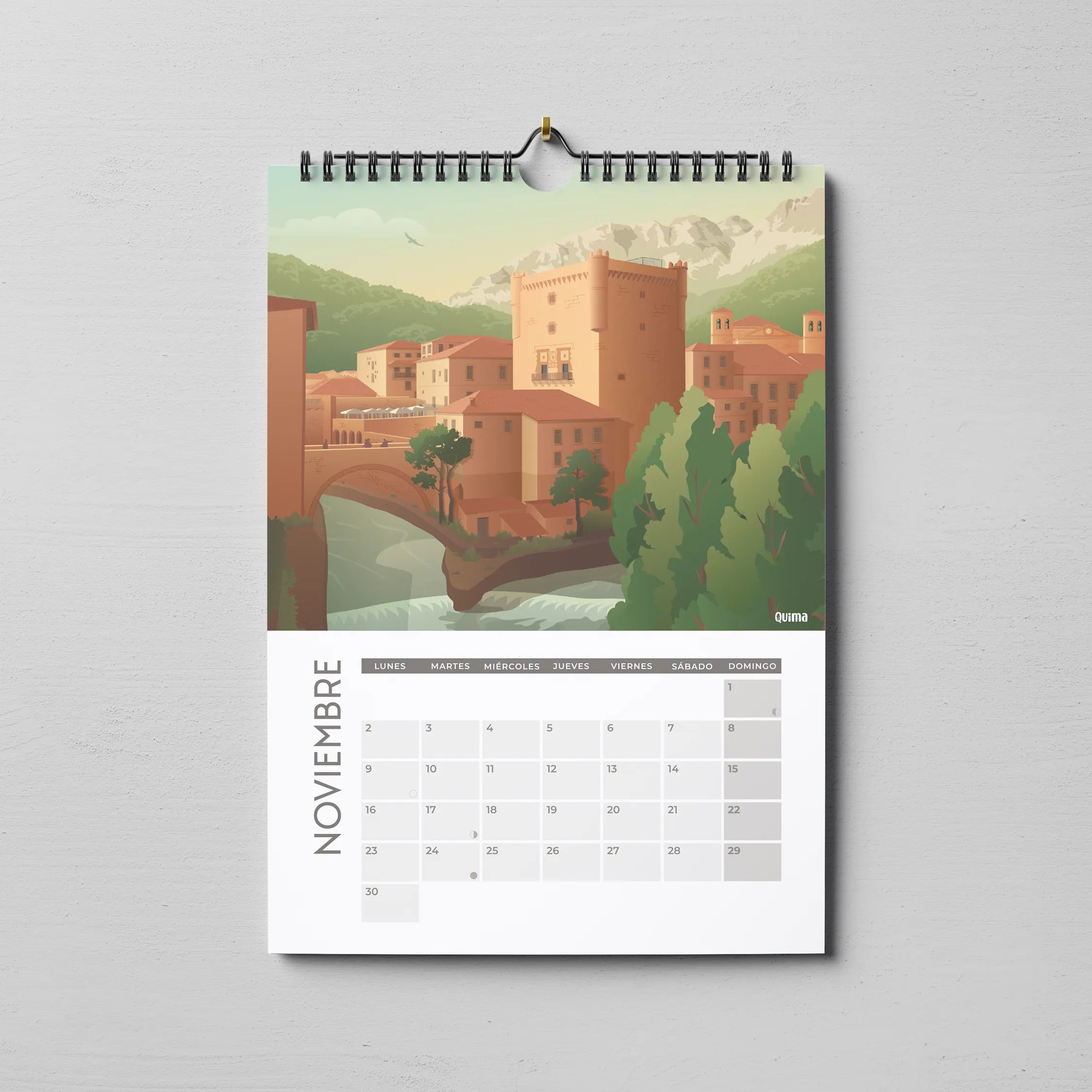 Calendario 2026 Cantabria noviembre