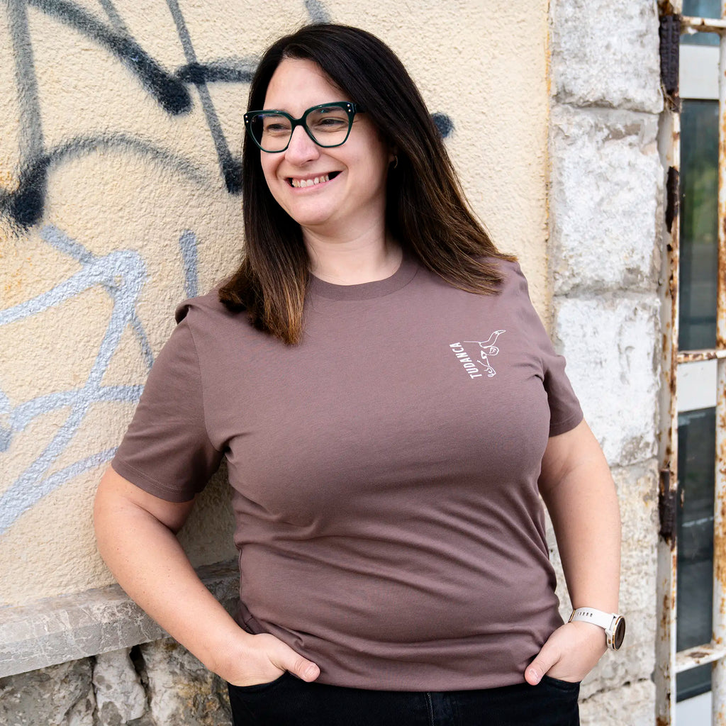 Camiseta tudanca marrón