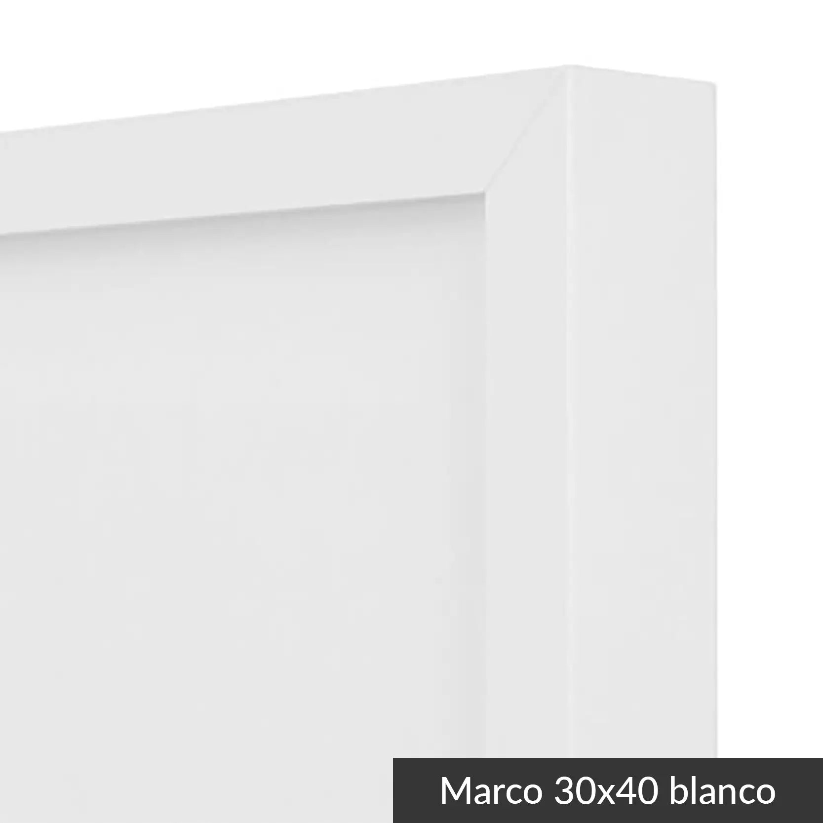 Marco 30x40 blanco
