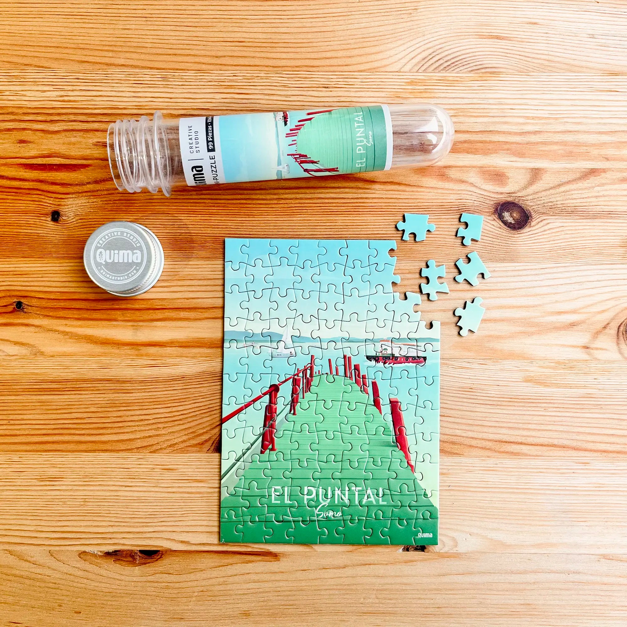 Mini puzzle original El Puntal Somo Cantabria