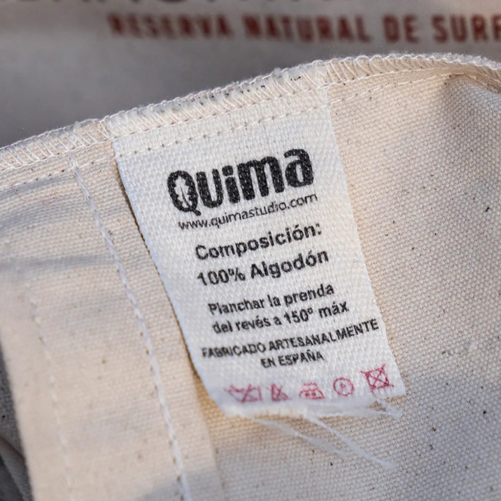 Tote bag Quima etiqueta interior